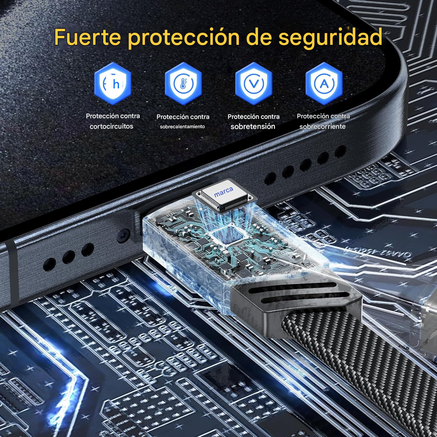 🚀 Cable 4 en 1 Flat Wire ⚡